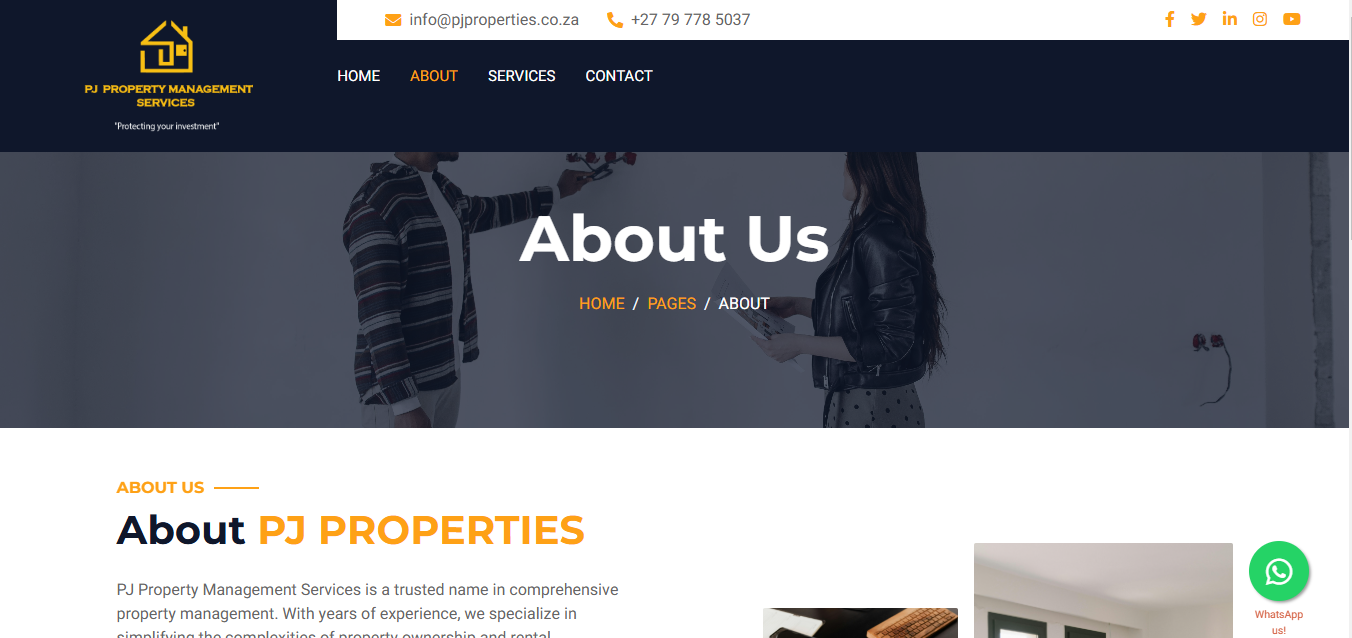 PJ Property Management Website