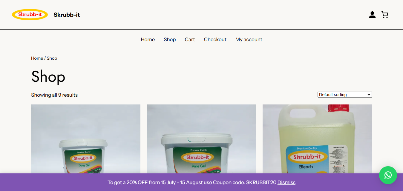 Skrubb-It eCommerce Website
